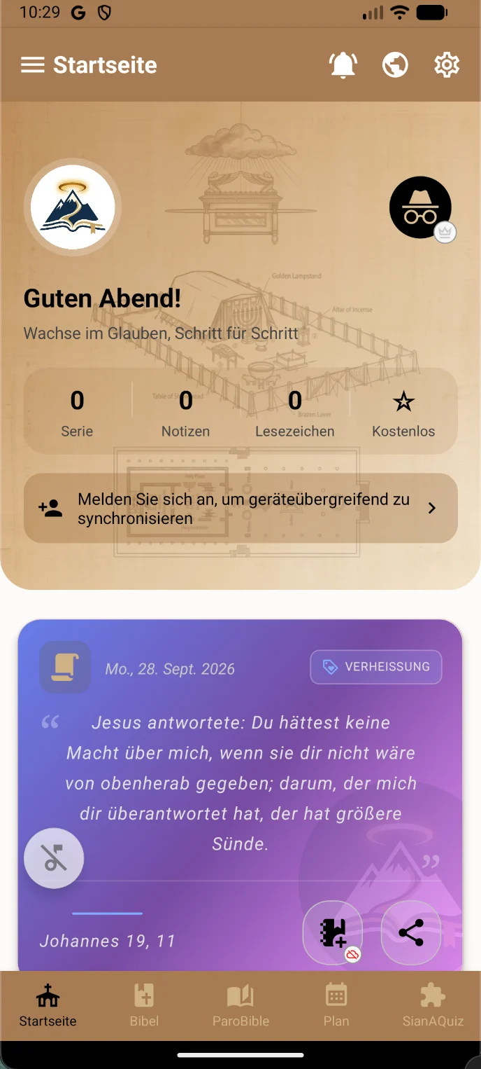ORHAR — Tagesübersicht