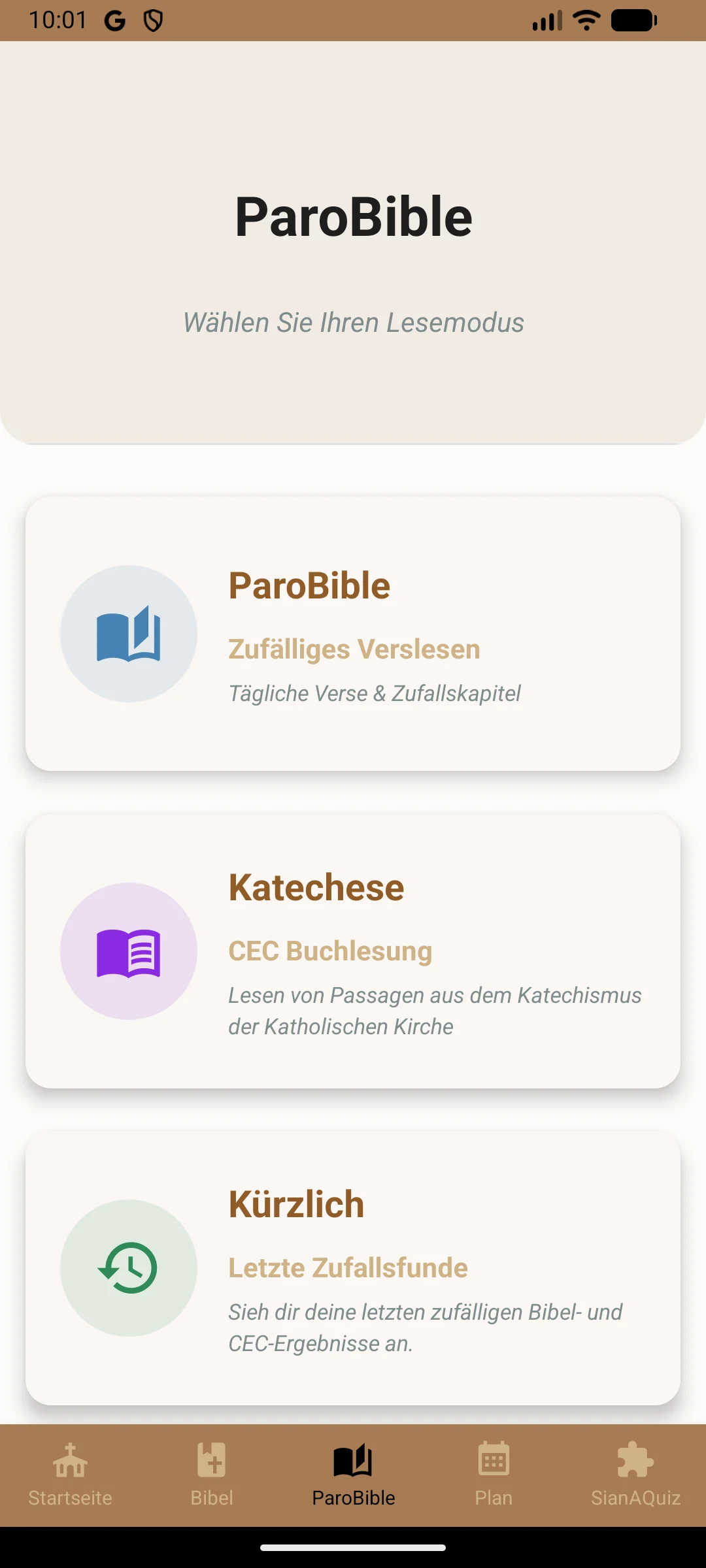 ORHAR — ORHAR-App-Bildschirme